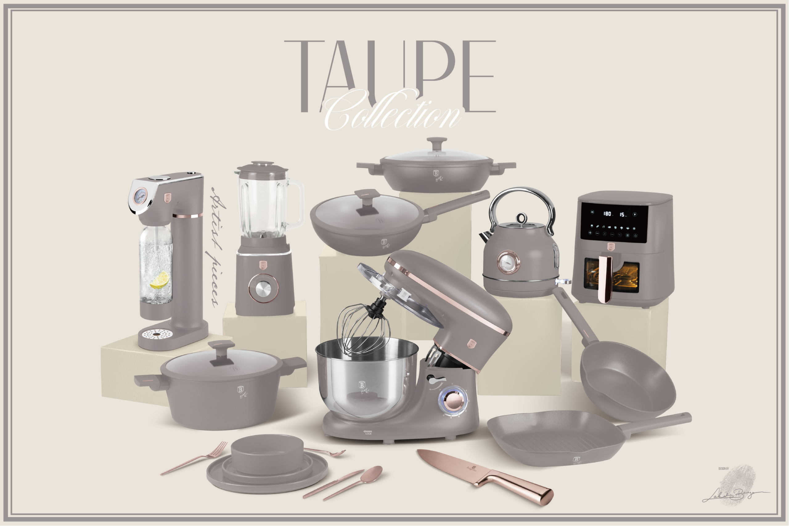 BerlingerHaus Taupe Collection Family Picture